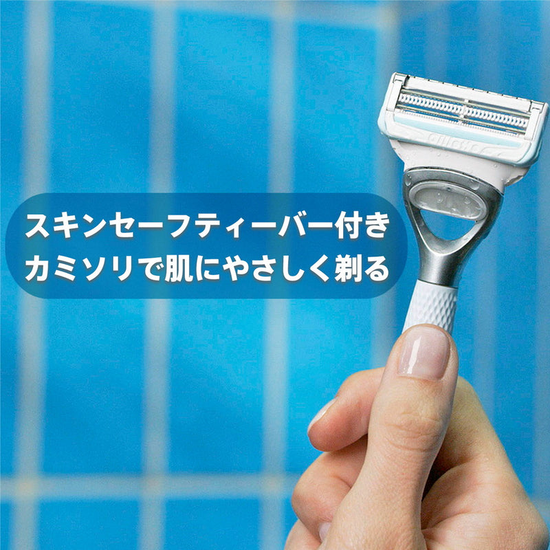 P&amp;G Gillette Venus VIO 毛发和皮肤剃须刀替换刀片 3 件