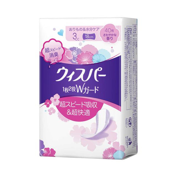 P&G ウィスパー1枚2役Wガード さわやか香り 40枚（3CC）