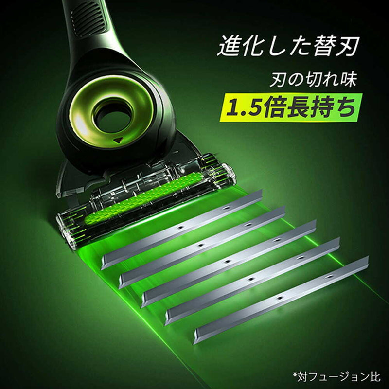 ジレットラボ 角質除去バー搭載2B ホルダー付 替刃3個付／壁掛け用ハンガー付
