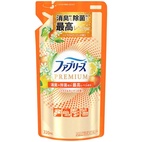 P&G ファブリーズ 消臭スプレー 布用 PREMIUM シトラス＆ガーデン 詰め替え 320mL