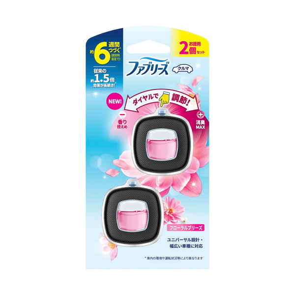 P&G ファブリーズ 消臭芳香剤 車用 イージークリップ フローラルブリーズ 2.4mLx2個入