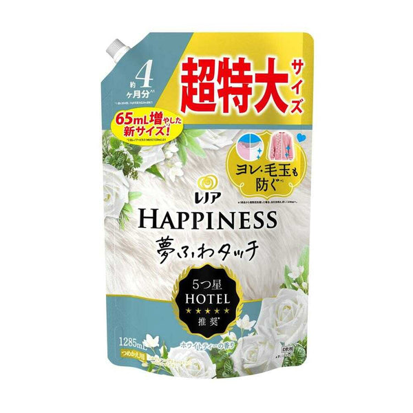 P&G レノア ハピネス 夢ふわタッチ 柔軟剤 ホワイトティー 詰め替え 超特大 1285mL