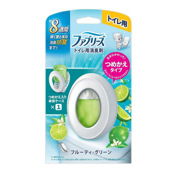 P&G ファブリーズ 消臭芳香剤 トイレ用 フルーティー・グリーン 詰め替え入り本体ケース 1個