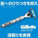 ジレット マッハシン スキンテック4B ホルダー付き 替刃4個付