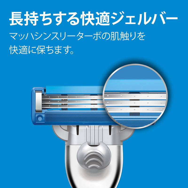 ジレット マッハシン スキンテック4B ホルダー付き 替刃4個付