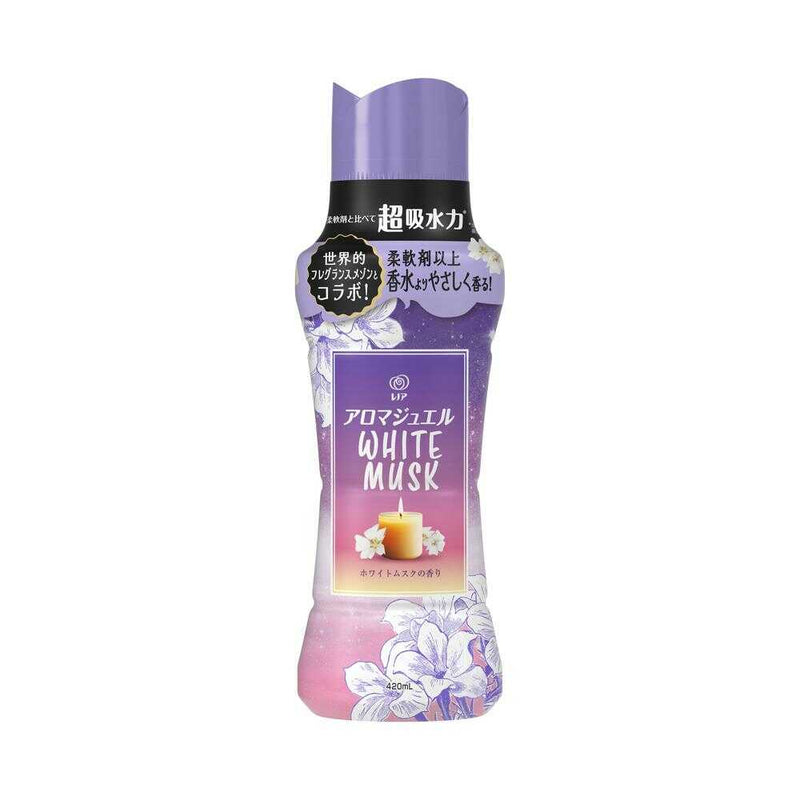 P&G レノア アロマジュエル WHITE MUSK 香り付けビーズ ホワイトムスクの香り 本体 420ml