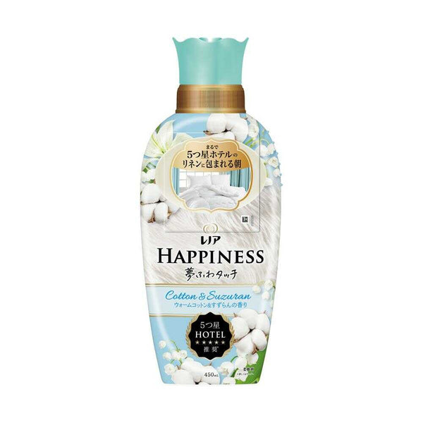 P&G レノア ハピネス 夢ふわタッチ 柔軟剤 ウォームコットン&すずらんの香り 本体 450ml