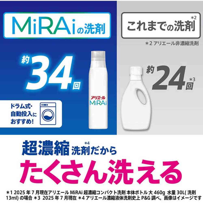 P&G アリエールMiRAi 超濃縮 部屋干し＆スポーツつめかえウルトラ
