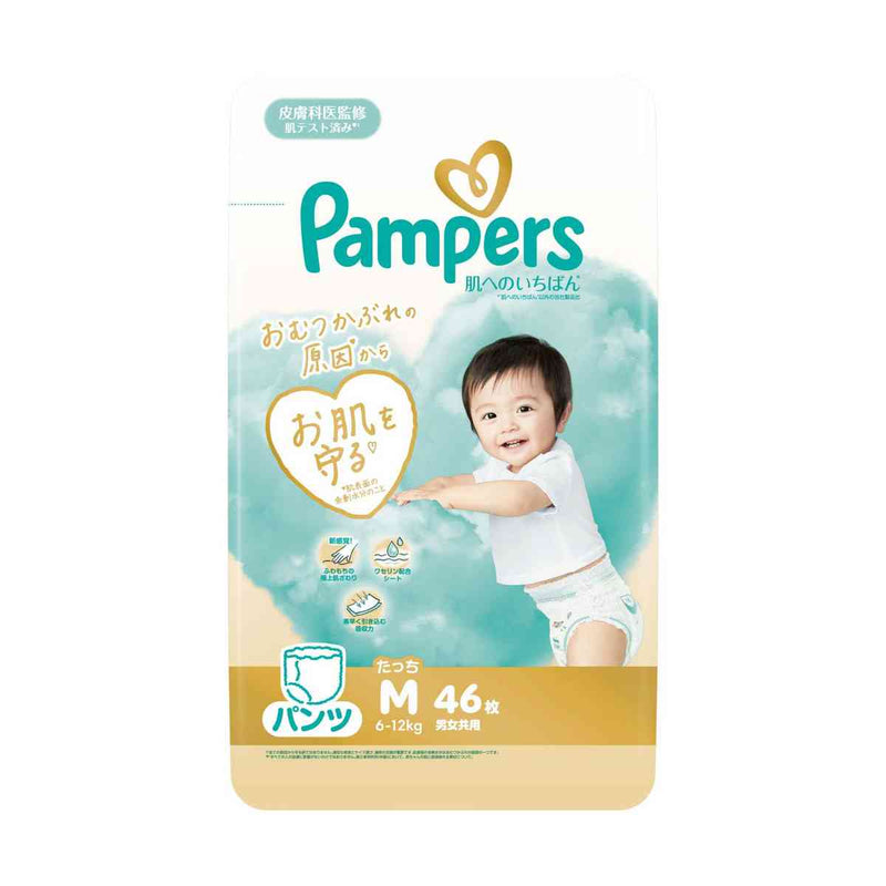 やよ【 週末限定sale】パンパース 肌へのいちばん パンツ Mたっち P＆G パンパース 肌へのいちばんパンツ スーパージャンボ Mたっち（6