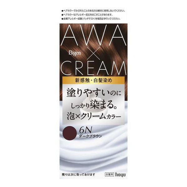 【医薬部外品】ビゲン 泡クリームカラー6N1剤 50g + 2剤 40g + アフターカラー美容液 5ml