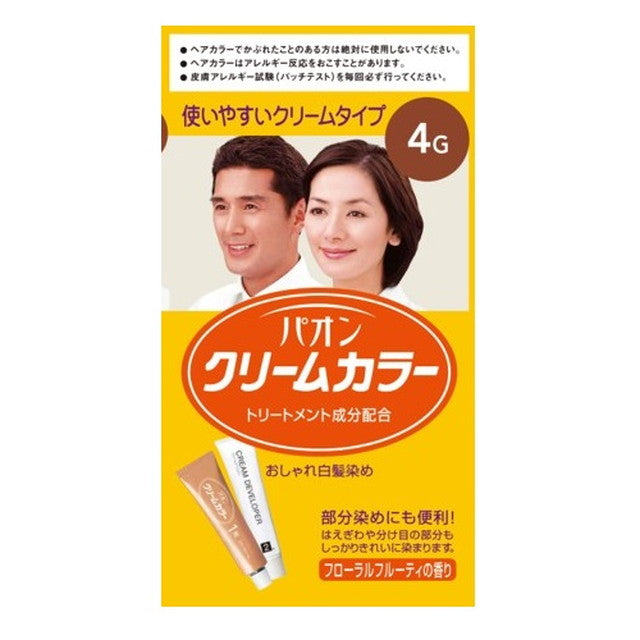 【医薬部外品】パオン クリームカラー 4G 自然な栗色 40g＋40g