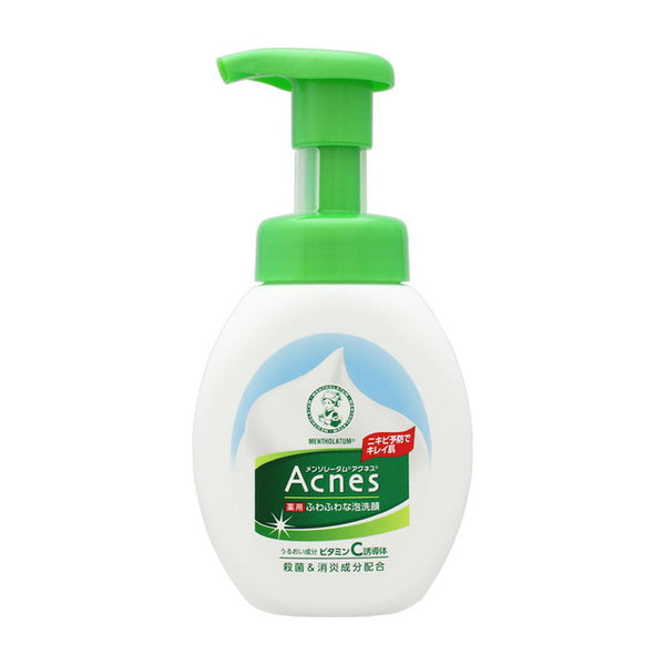 [Quasi-drug] Rohto Mentholatum acnes medicated fluffy foam face wash 160ml