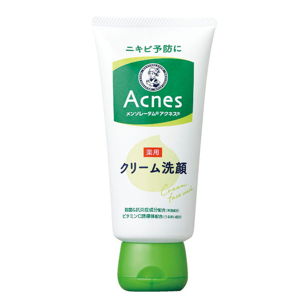 [Quasi-drug] Rohto Mentholatum acnes medicated cream face wash 130g