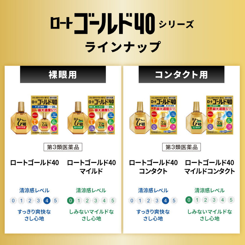 【第3類医薬品】ロートゴールド40マイルド 20ml【セルフメディケーション税制対象】