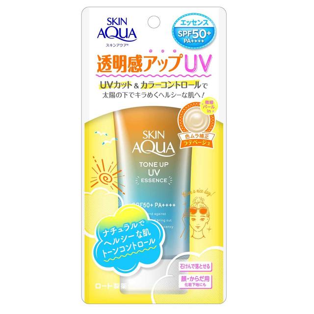 ロート製薬 スキンアクア トーンアップUVエッセンス ラテベージュ 80g