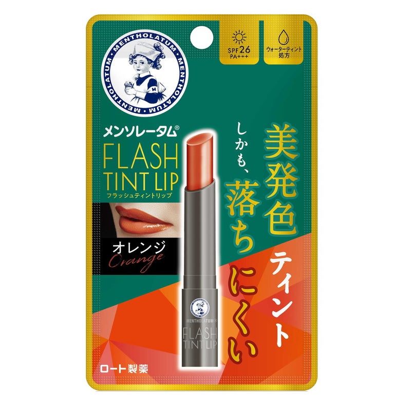 Rohto Mentholatum Flash Tin Lip Orange 2g