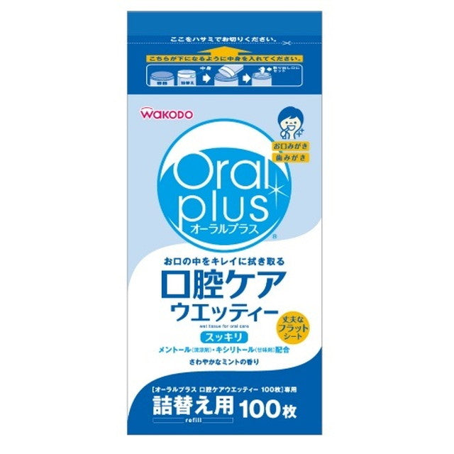 Oral Plus Oral Care Wetty Refill 100 Sheets