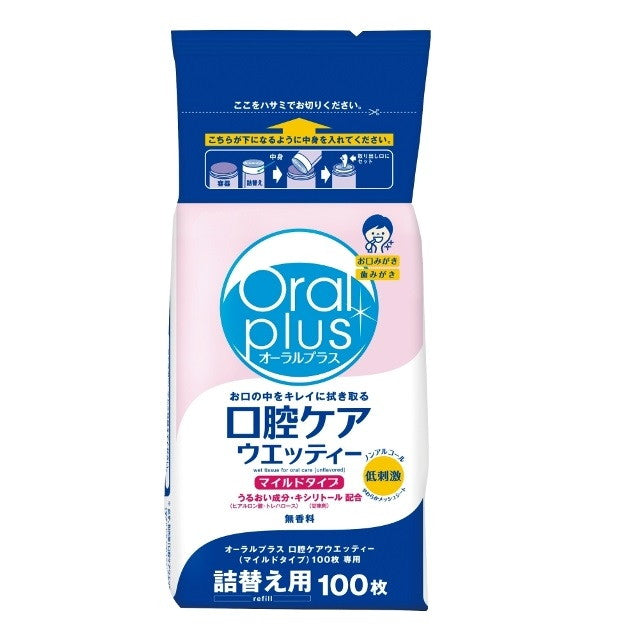 Oral Plus 口腔护理湿茶温和补充装 100 张