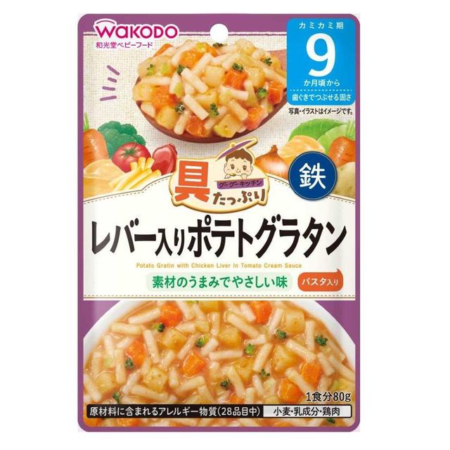 ◆和光堂 Goo Goo Kitchen 食材丰富 烤土豆肝 9 个月 80g