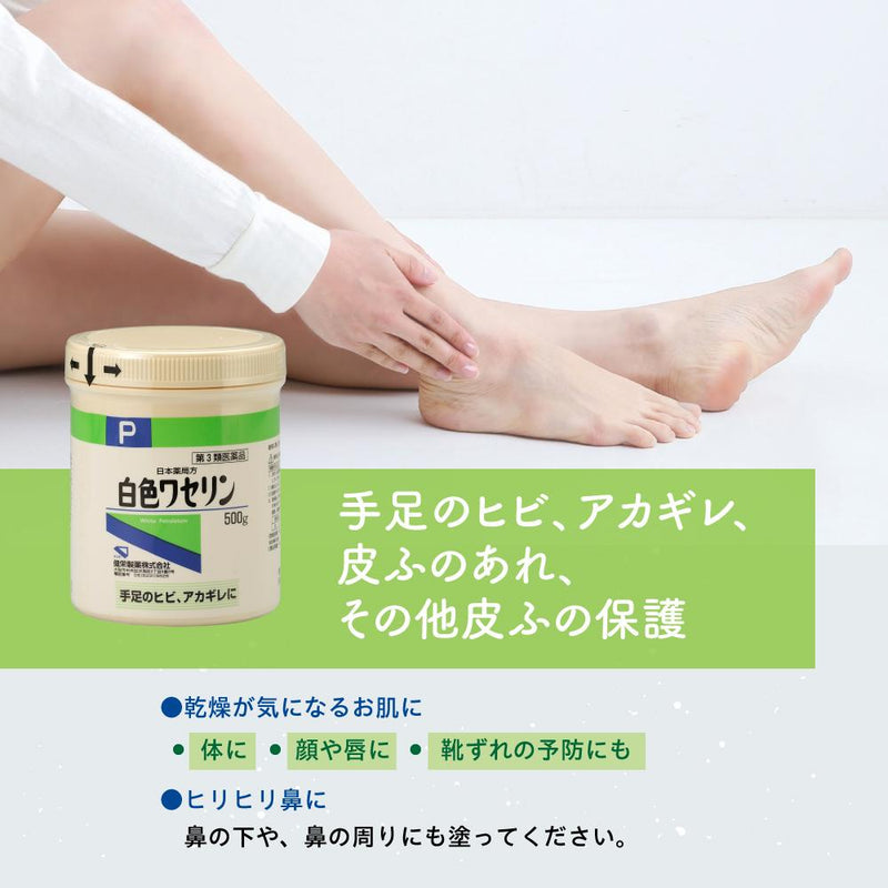 【第3類医薬品】健栄 白色ワセリンP 500g