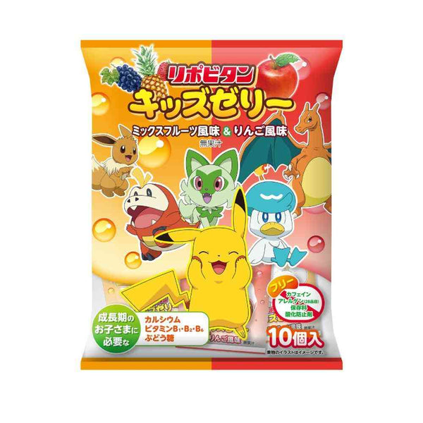 ◆大正製薬 リポビタンキッズ ゼリー ひとくちタイプ ミックスフルーツ風味＆りんご風味 16g×10個入