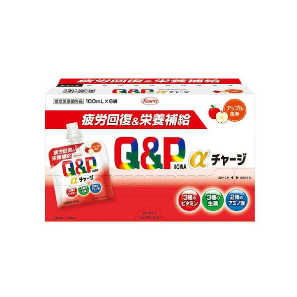 【指定医薬部外品】興和 キューピーコーワαチャージ アップル風味 100ml×6本入