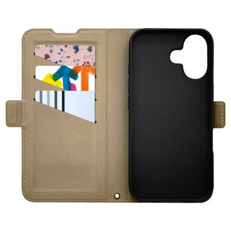 テレホンリース iPhone16 ケース カバー ベージュ