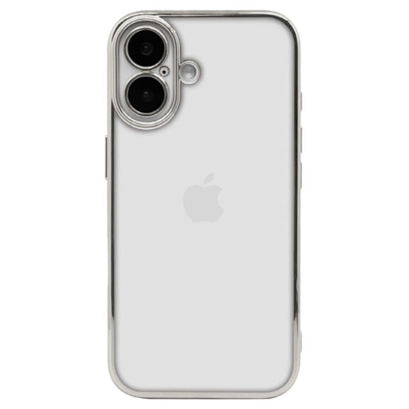テレホンリース iPhone16 ケース カバー シルバー