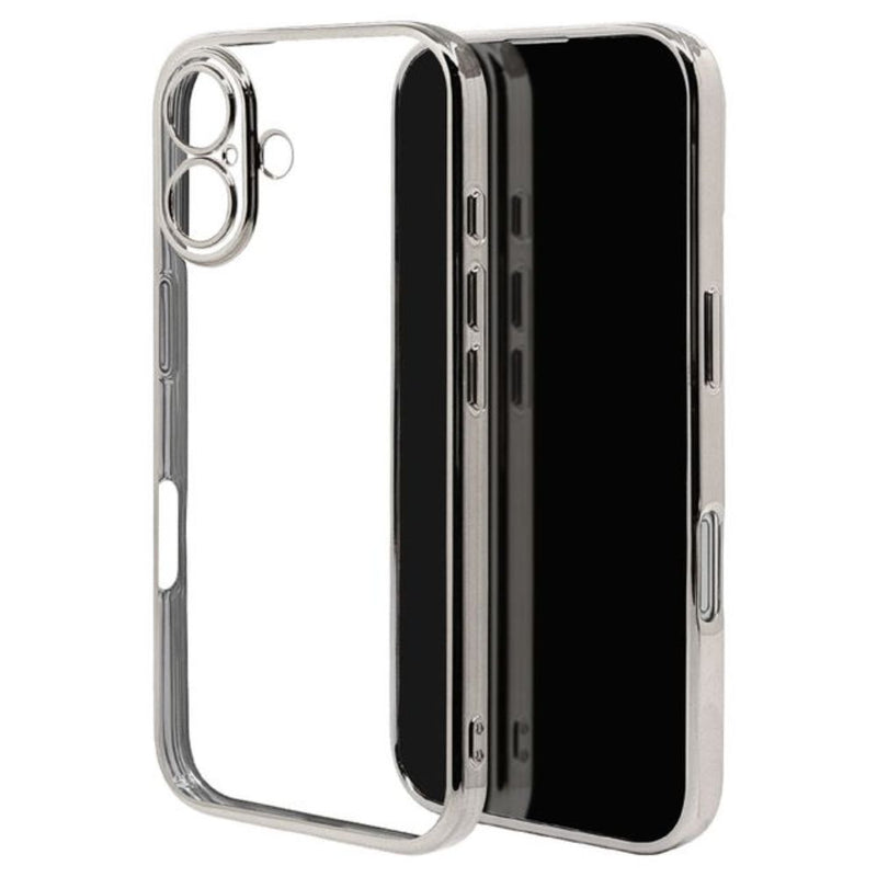 テレホンリース iPhone16 ケース カバー シルバー