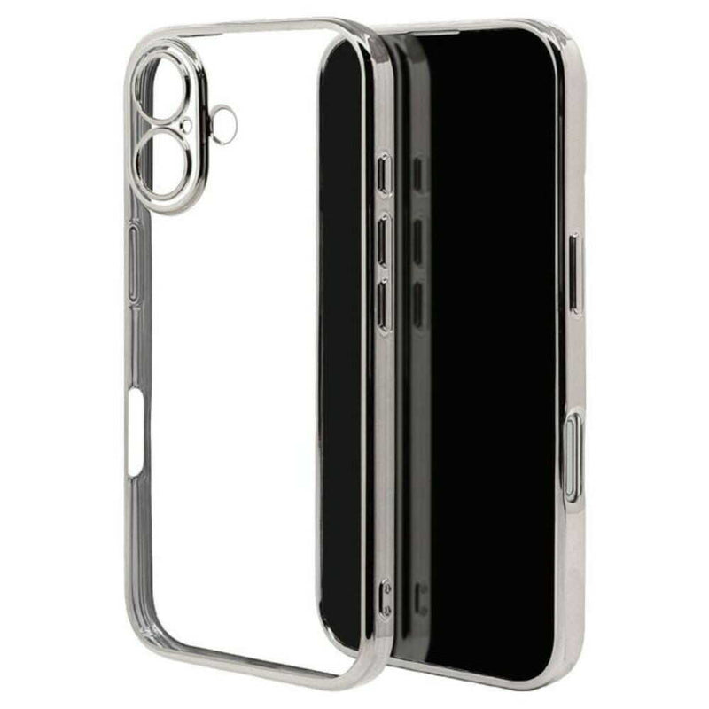 テレホンリース iPhone16 ケース カバー シルバー