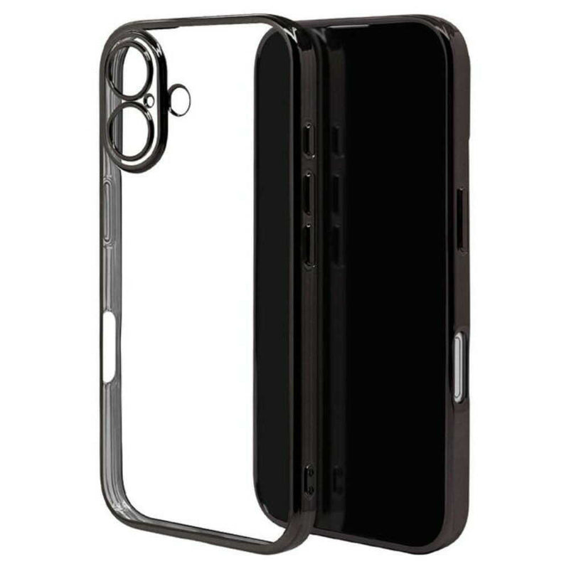 テレホンリース iPhone16 ケース カバー ブラック