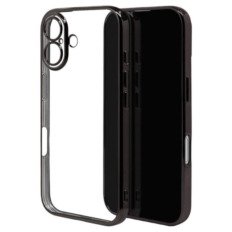 テレホンリース iPhone16 ケース カバー ブラック