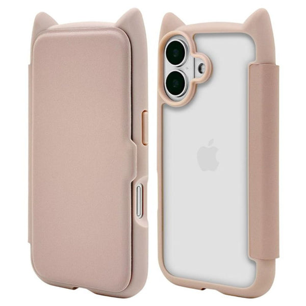 テレホンリース iPhone16 ケース カバー スモーキーピンク