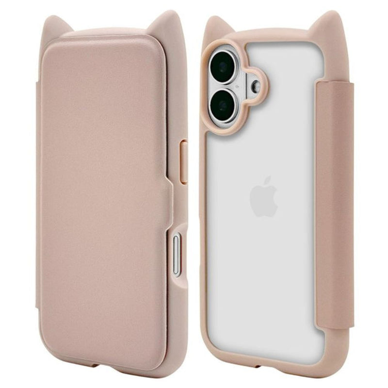 テレホンリース iPhone16 ケース カバー スモーキーピンク