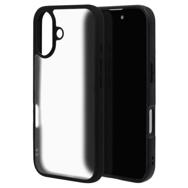 テレホンリース iPhone16 ケース カバー ハイブリッド RHINOX ライノックス ブラック×フロストホワイト