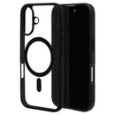テレホンリース iPhone16 ケース カバー MagSafe対応 ブラック×クリア