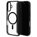 テレホンリース iPhone16 ケース カバー ハイブリッド ブラック×フロストホワイト