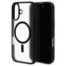 テレホンリース iPhone16 ケース カバー ハイブリッド ブラック×フロストホワイト