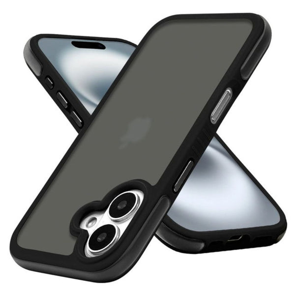 テレホンリース iPhone16 ケース カバー Air_C マット加工 指紋防止ブラック