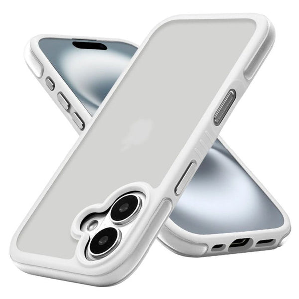 テレホンリース iPhone16 ケース カバー Air_C マット加工 指紋防止 ホワイト