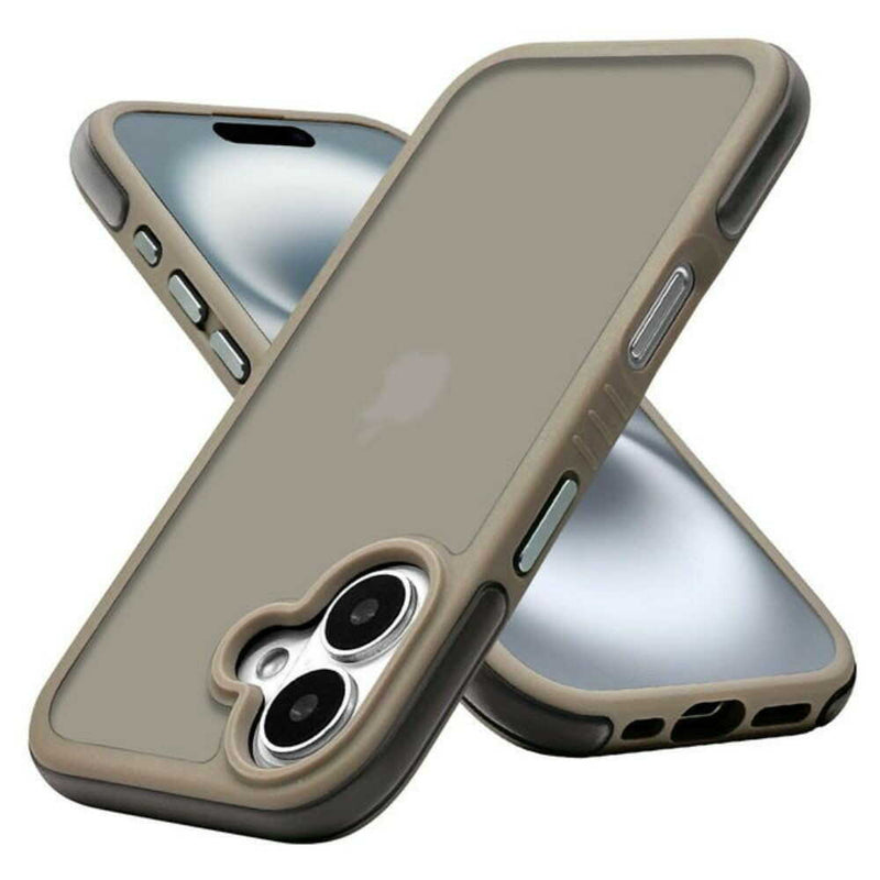 テレホンリース iPhone16 ケース カバー Air_C マット加工 指紋防止 トープ