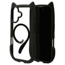 テレホンリース iPhone16 ケース カバー MagSafe対応 猫耳 ブラック