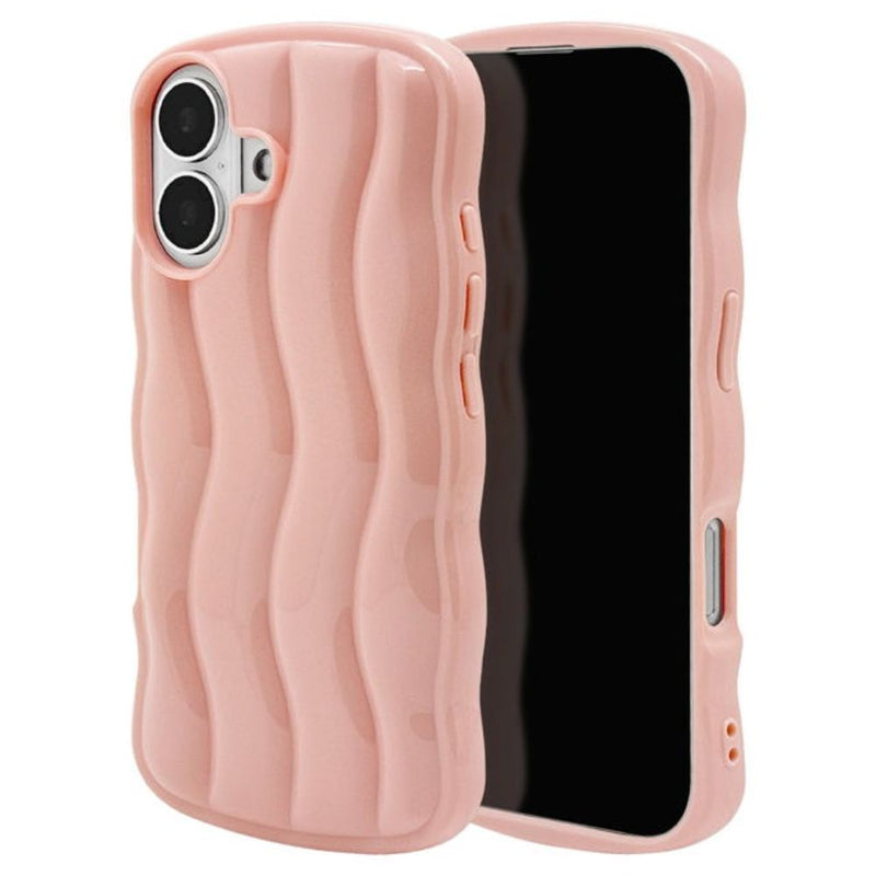 テレホンリース iPhone16 ケース カバー ソフトケース my.DECOR ピンク