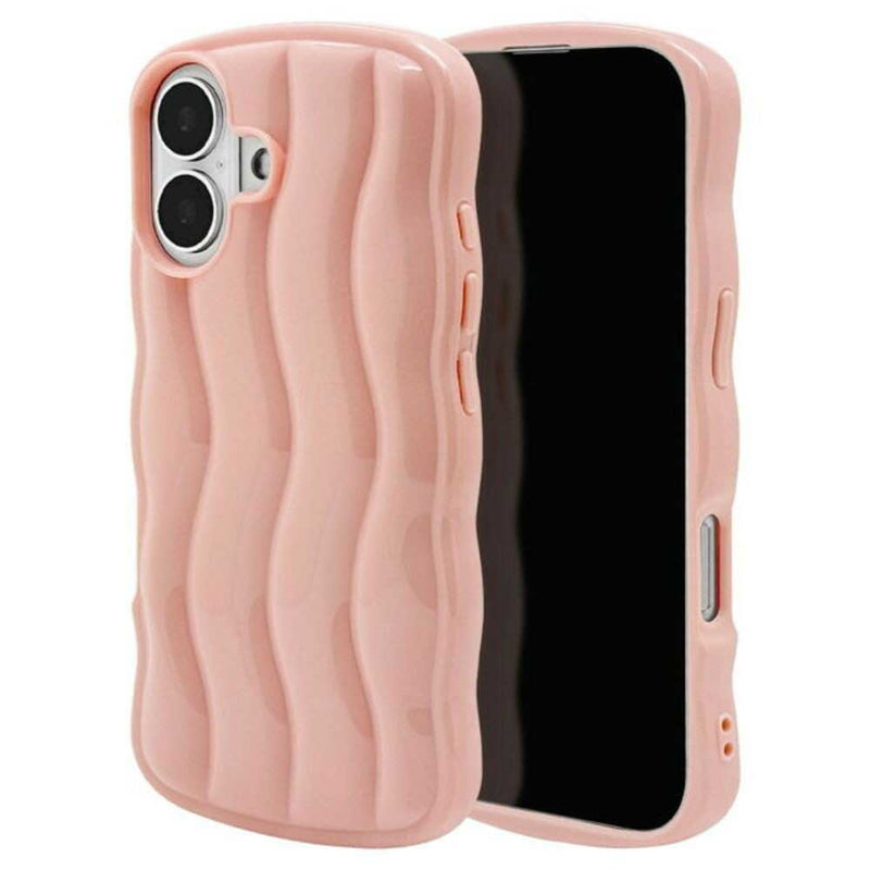 テレホンリース iPhone16 ケース カバー ソフトケース my.DECOR ピンク