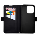 テレホンリース iPhone16Pro 手帳型カバー MagSafe対応 ワイヤレス充電対応 ブラック