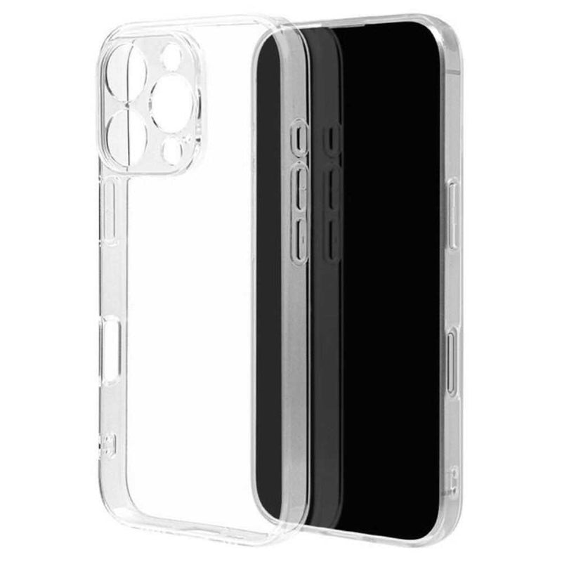 テレホンリース iPhone16Pro ソフトケース TPU クリア ワイヤレス充電対応