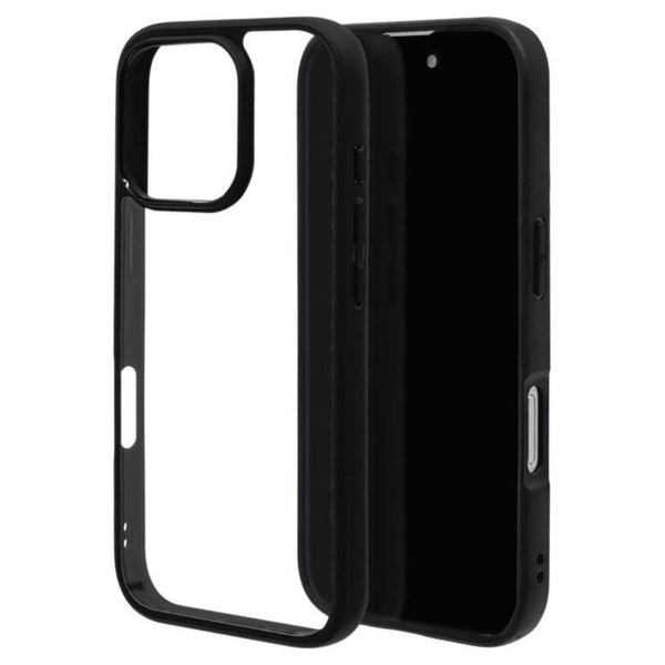 テレホンリース iPhone16Pro ケースカバー RHINOX ブラック×クリア