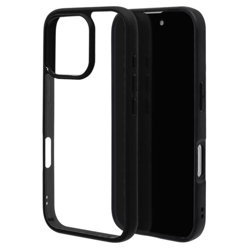 テレホンリース iPhone16Pro ケースカバー RHINOX ブラック×クリア