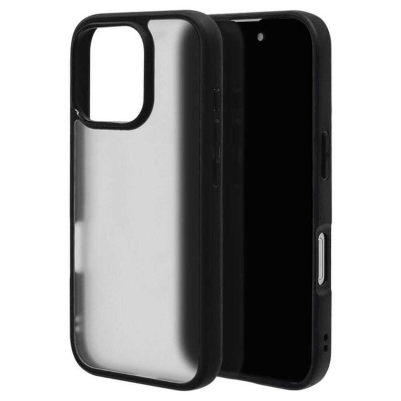 テレホンリース iPhone16Pro ケースカバー RHINOX ブラック×フロストホワイト
