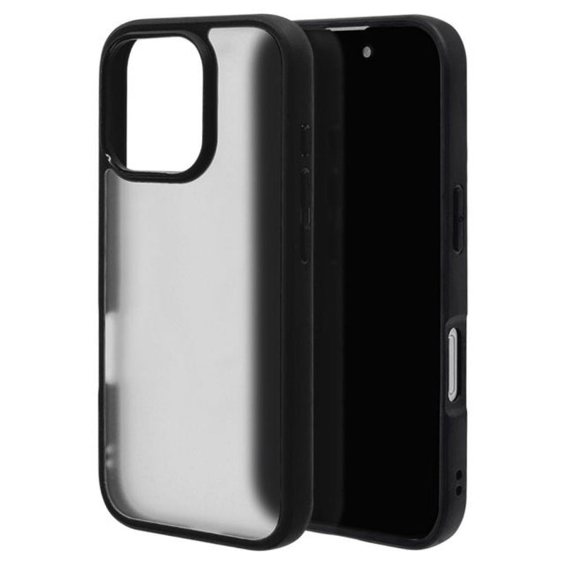 テレホンリース iPhone16Pro ケースカバー RHINOX ブラック×フロストホワイト